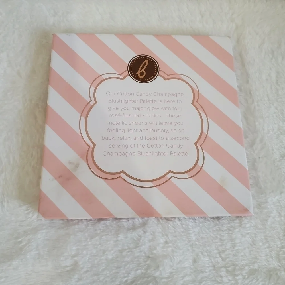 Cotton Candy Champagne Blushlighter 4 Rose-Flushed Metallic Sheen Shades Palette